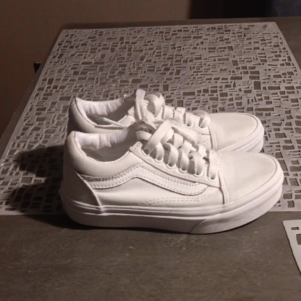 White Low-Top Vans